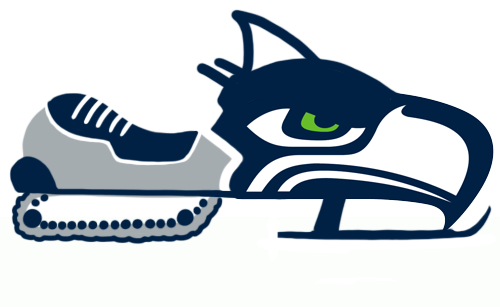 Seattle Seahawks Canadian Logos fabric transfer